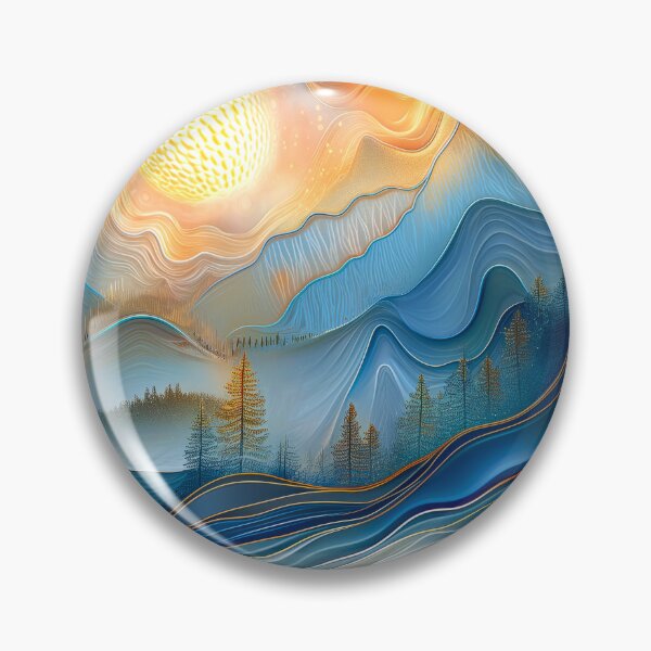 Item preview, Abstract Mountain Landscape at Sunset designed and sold by MargaretWiktor.