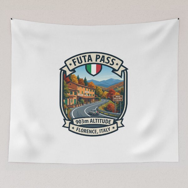 Item preview, Futa Pass – Passo della Futa – Classic Italian Mountain Road designed and sold by enzoade.