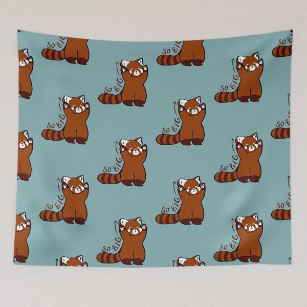 Item preview, Cute Red panda stretching - animal lover art designed and sold by aziza-doodles.