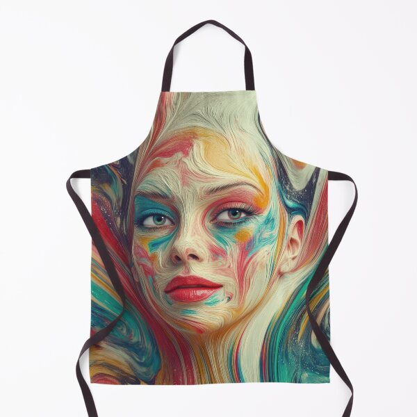 Item preview, Visions in Paint – Vibrant Abstract Portrait designed and sold by B-Russ-Stuff.