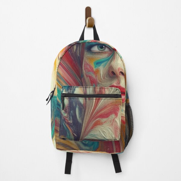 Item preview, Visions in Paint – Vibrant Abstract Portrait designed and sold by B-Russ-Stuff.