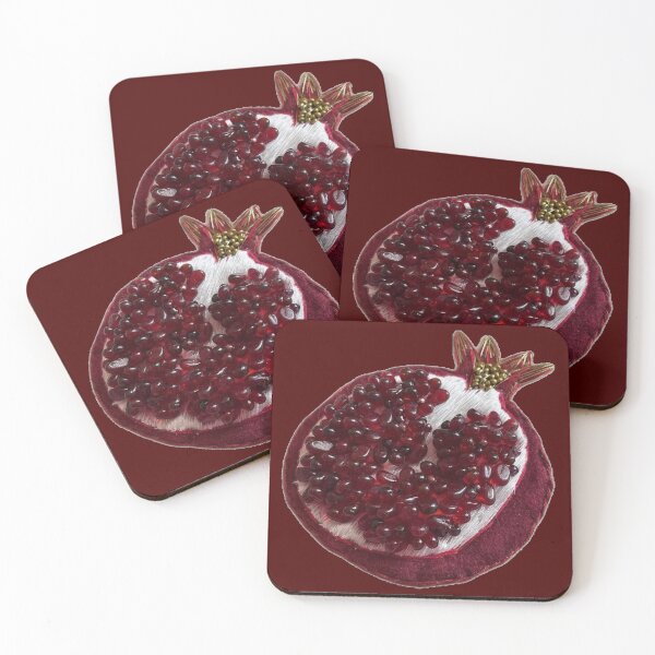 Item preview, pomegranate embroidery designed and sold by inainart.