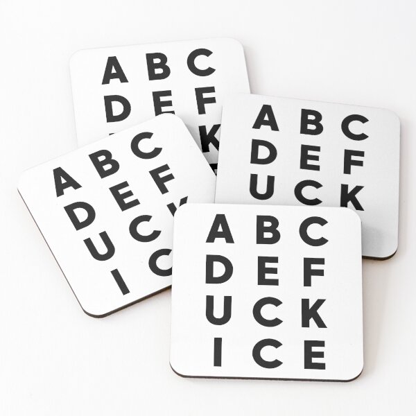 Item preview, ABCDEFuck ICE - Subtle F ICE | No ICE Protest designed and sold by PixVib.