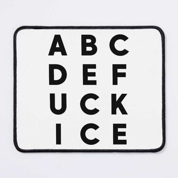 Item preview, ABCDEFuck ICE - Subtle F ICE | No ICE Protest designed and sold by PixVib.