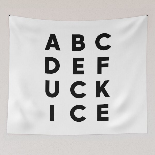 Item preview, ABCDEFuck ICE - Subtle F ICE | No ICE Protest designed and sold by PixVib.