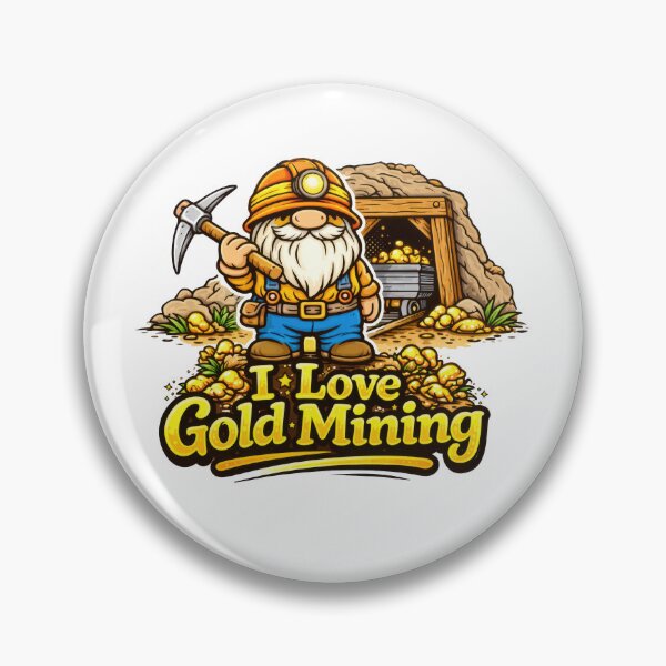 Item preview, Gnome Gold Miner – I Love Gold Mining designed and sold by Moriarty's Digital Visions.