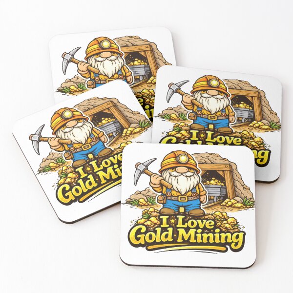 Item preview, Gnome Gold Miner – I Love Gold Mining designed and sold by Moriarty's Digital Visions.