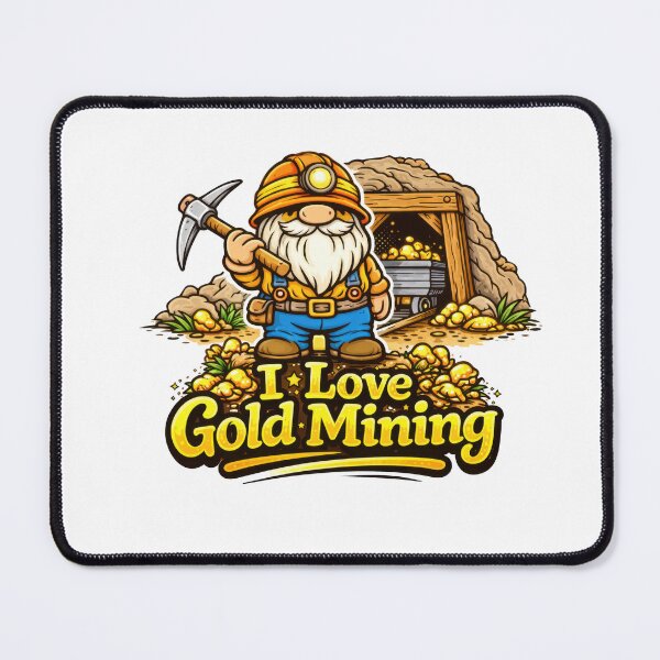 Item preview, Gnome Gold Miner – I Love Gold Mining designed and sold by Moriarty's Digital Visions.