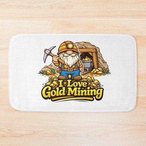 Item preview, Gnome Gold Miner – I Love Gold Mining designed and sold by Moriarty's Digital Visions.