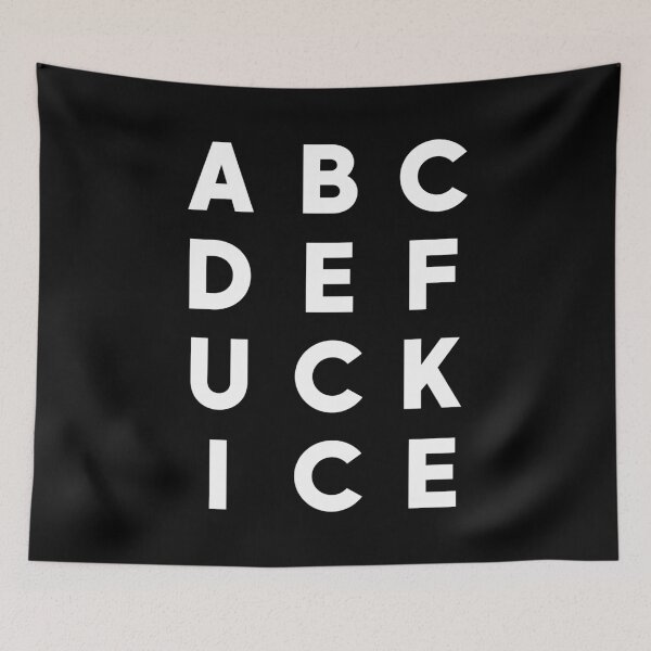 Item preview, ABCDEFuck ICE - Subtle F ICE Activist designed and sold by PixVib.
