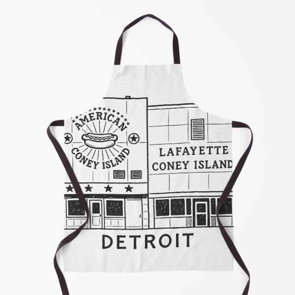 Item preview, Detroit Coney Island Rivals Minimalist Line Art designed and sold by CirySketchCo.