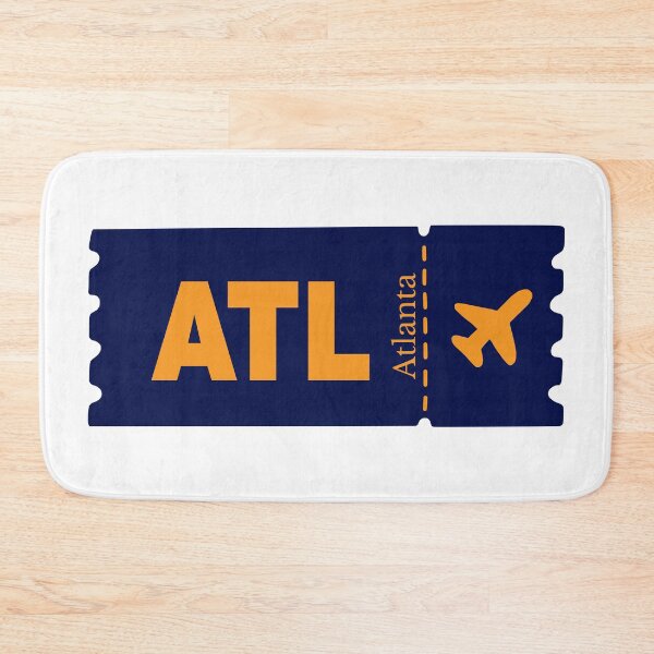 Item preview, ATL Atlanta Airport Code Vintage Travel Sticker - Minimalist Atlanta Art designed and sold by Sparkledust Creations.