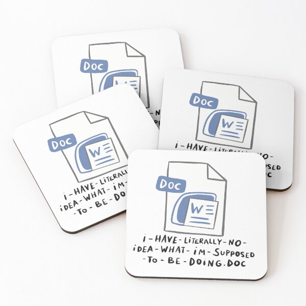 Item preview, I have literally no idea what I'm doing - WFH designed and sold by aziza-doodles.
