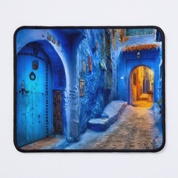 Item preview, Charming Blue Alleyway Surrounded by Ancient Walls designed and sold by Artessie.