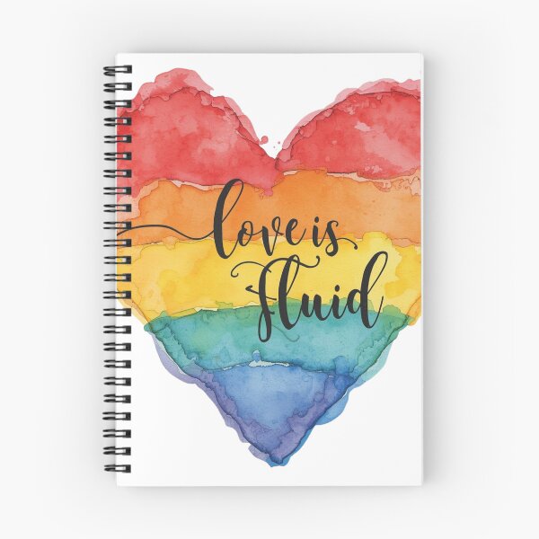 Item preview, Love is Fluid: Rainbow Watercolor Pride Heart designed and sold by rainbowgremlin.