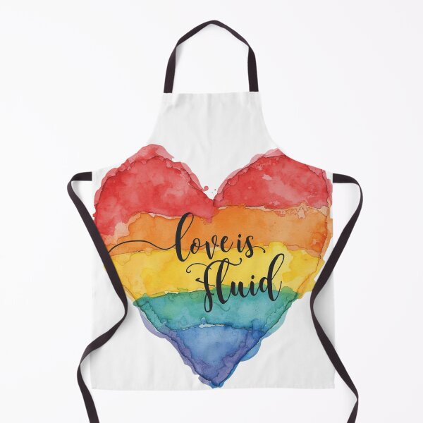 Item preview, Love is Fluid: Rainbow Watercolor Pride Heart designed and sold by rainbowgremlin.