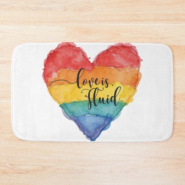 Item preview, Love is Fluid: Rainbow Watercolor Pride Heart designed and sold by rainbowgremlin.