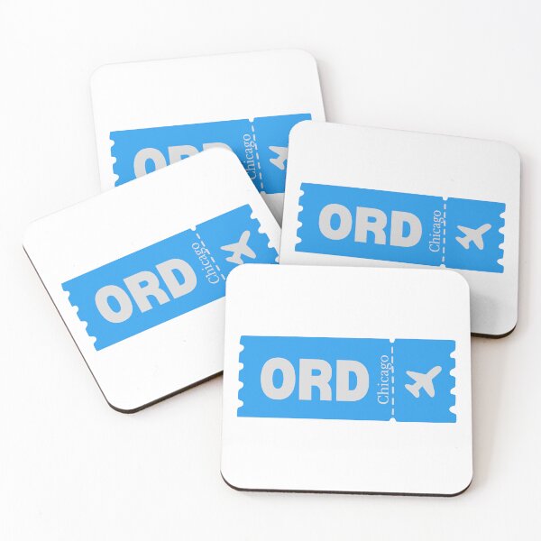 Item preview, ORD Chicago Airport Code Vintage Travel Sticker - Minimalist Chicago Art designed and sold by Sparkledust Creations.