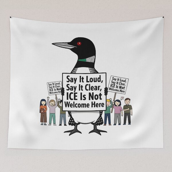 Item preview, minnesota rebel loon abolish ice  designed and sold by Uglyandcute.