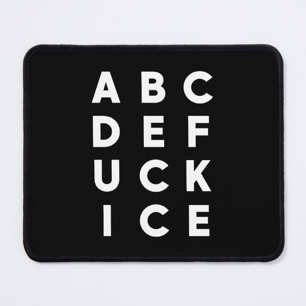 Item preview, ABCDEFuck ICE - Subtle Anti ICE Activist Bumper designed and sold by PixVib.