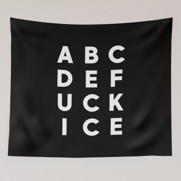 Item preview, ABCDEFuck ICE - Subtle Anti ICE Activist Bumper designed and sold by PixVib.