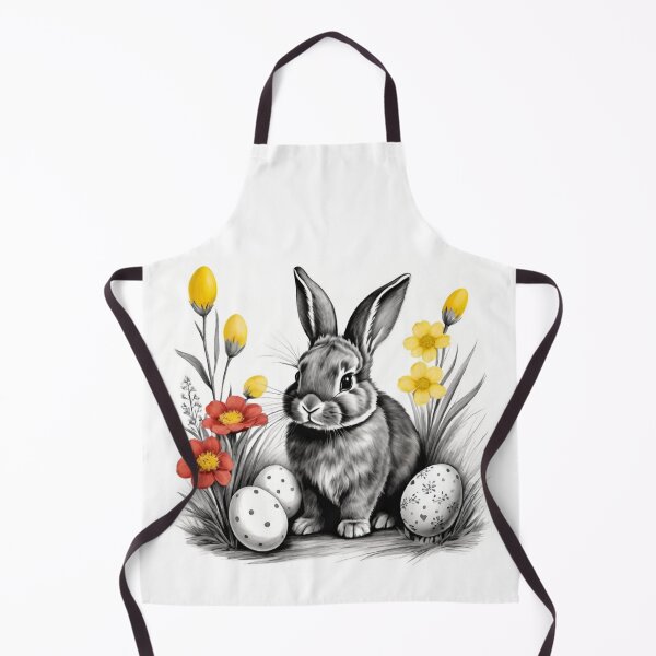 Item preview, Colorful Festive Easter Eggs Easter Bunny Spring Flowers Version 15 designed and sold by DreamingAwake1.