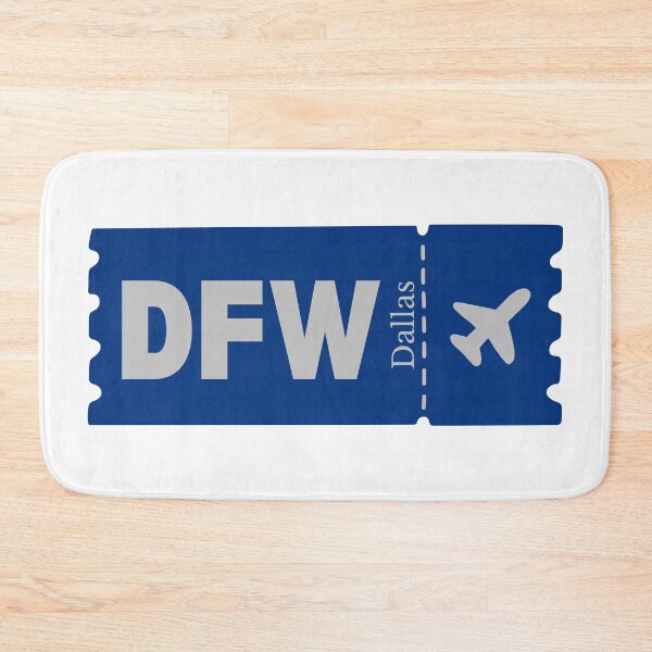 Item preview, DFW Dallas Airport Code Vintage Travel Sticker - Minimalist Dallas Art designed and sold by Sparkledust Creations.