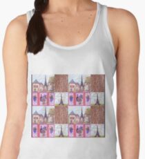 Paris Inspired Pointillism Grapes Wine Wood by Kristie Hubler Women's Tank Top