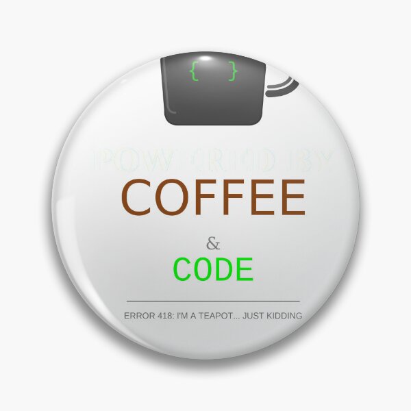 Item preview, Powered By Coffee And Code Developer Programmer Caffeine Coder designed and sold by JoshCustomTees.
