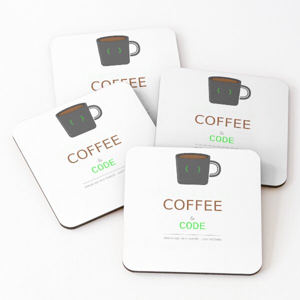 Item preview, Powered By Coffee And Code Developer Programmer Caffeine Coder designed and sold by JoshCustomTees.