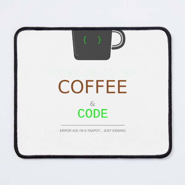 Item preview, Powered By Coffee And Code Developer Programmer Caffeine Coder designed and sold by JoshCustomTees.
