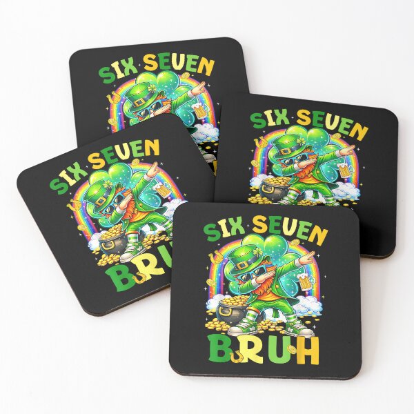 Item preview, St Patricks Day Six Seven 67 Bruh Meme Dabbing Leprechaun designed and sold by MerchDeviant.