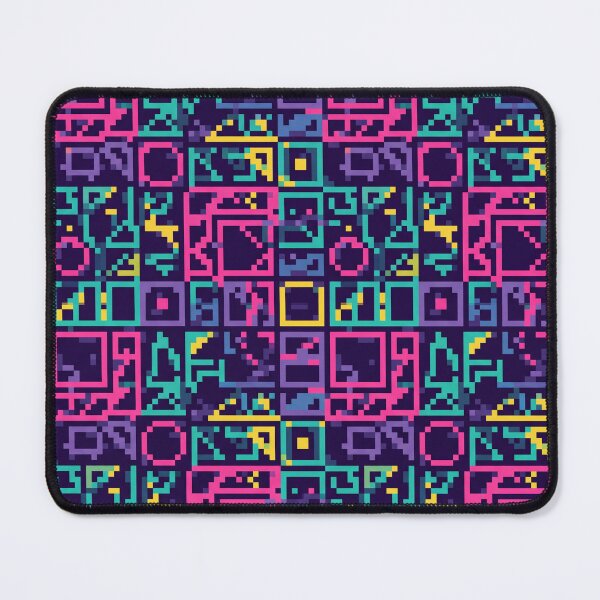 Item preview, Retro Geometric Grid Wave Seamless Pattern in Neon Colors designed and sold by patternproai.