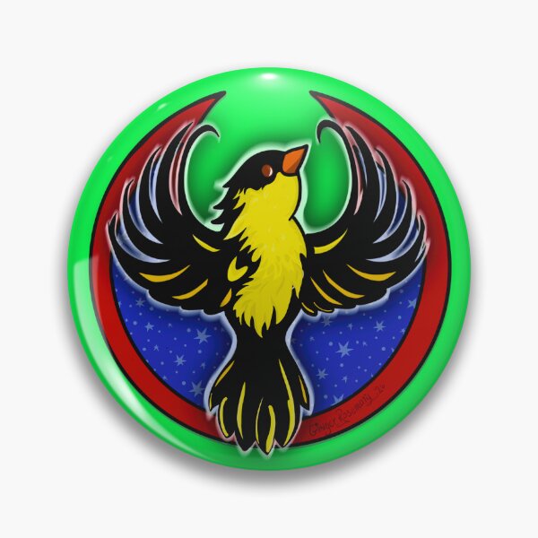 Item preview, American Goldfinch Rebel Alliance Flag designed and sold by GingerRArt.