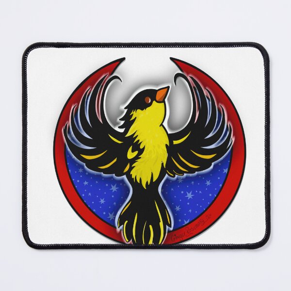 Item preview, American Goldfinch Rebel Alliance Flag designed and sold by GingerRArt.