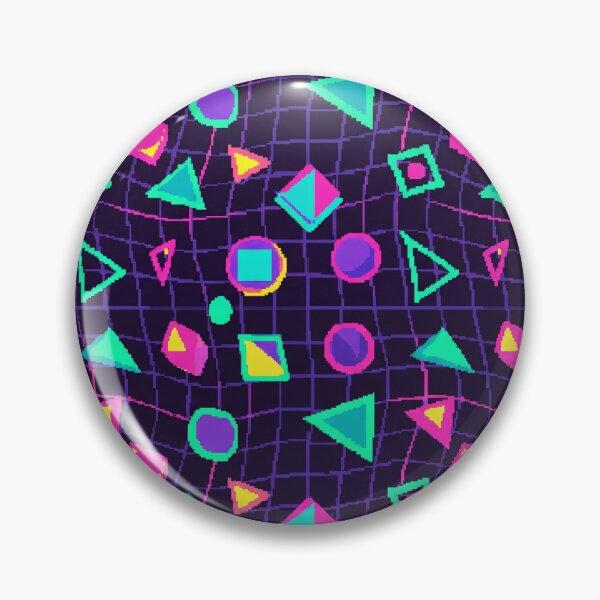 Item preview, Retro Geometric Grid Wave Seamless Pattern in Neon Colors designed and sold by patternproai.