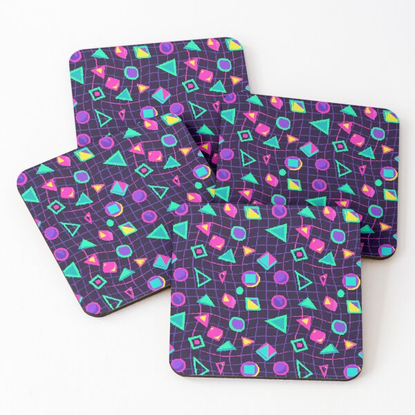 Item preview, Retro Geometric Grid Wave Seamless Pattern in Neon Colors designed and sold by patternproai.