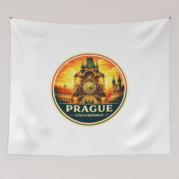 Item preview, Prague Retro Travel Graphic Design designed and sold by Timegraf.