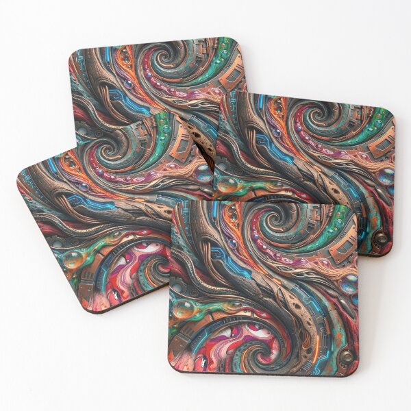 Item preview, Biomechanical Flow – Industrial Organic Abstract designed and sold by B-Russ-Stuff.