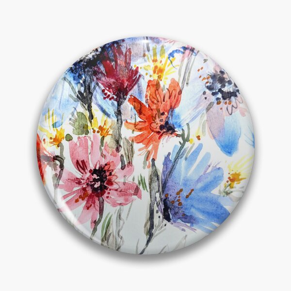 Item preview, Fireworks, Floral Watercolor Bouquet designed and sold by Kara Draws.
