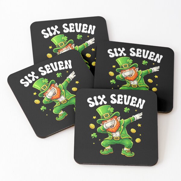 Item preview, Six Seven Leprechaun Dabbing 67 Meme St Patricks Day Boys designed and sold by MerchDeviant.