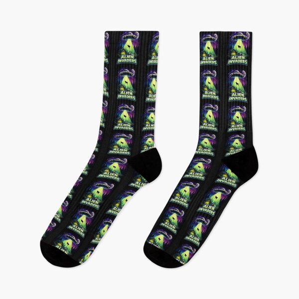 Item preview,  Alien Invaders - Retro UFO Abduction Sci-Fi-Space Art designed and sold by Nature's Palette.