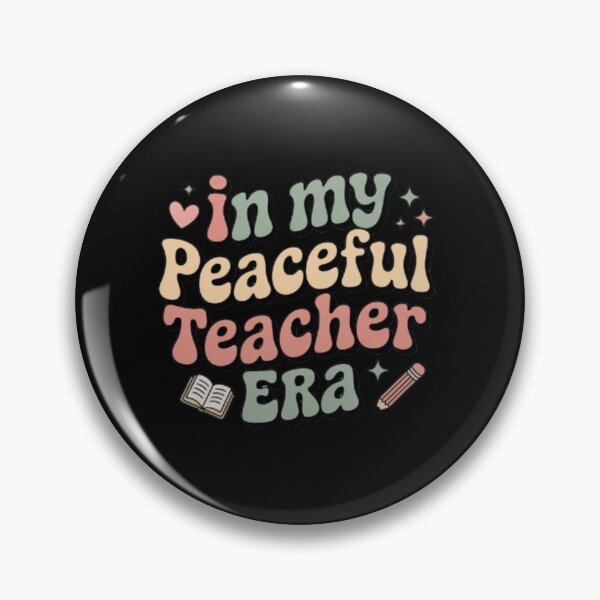 Item preview, In My Peaceful Teacher Era Retro Minimalist Pastel Aesthetic T‑Shirt designed and sold by Youpiworld.