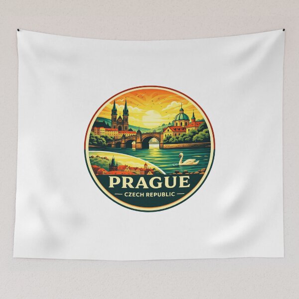 Item preview, Prague Retro Travel Graphic Design designed and sold by Timegraf.