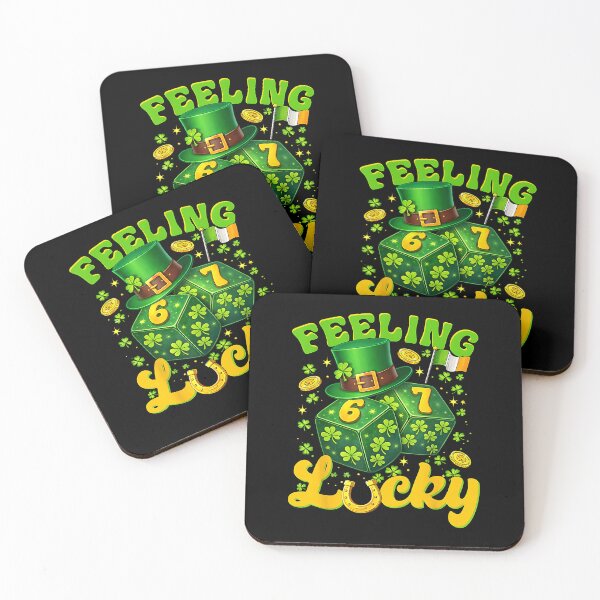 Item preview, Feeling Lucky St Patricks Day Six Seven Dice 67 Meme Men Boy designed and sold by MerchDeviant.