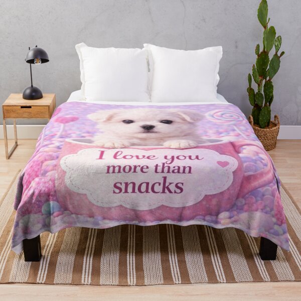 Item preview, Maltese Puppy Loves Snacks designed and sold by GivingJoy.