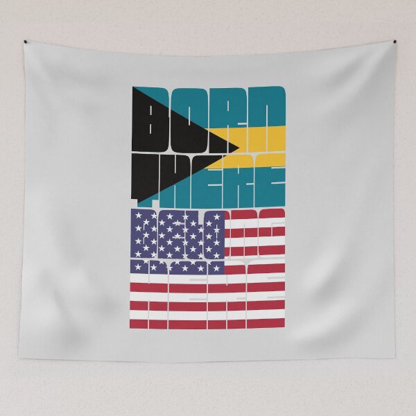 Item preview, Born Bahamas Belong American designed and sold by FlagX.