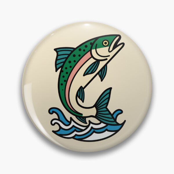 Item preview, Atlantic Salmon Traditional Tattoo Flash designed and sold by ScotiaInk.