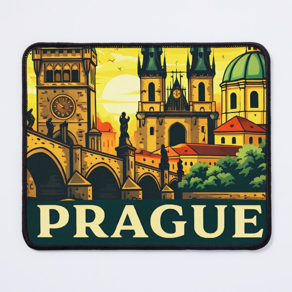 Item preview, Prague Retro Travel Graphic Design designed and sold by Timegraf.