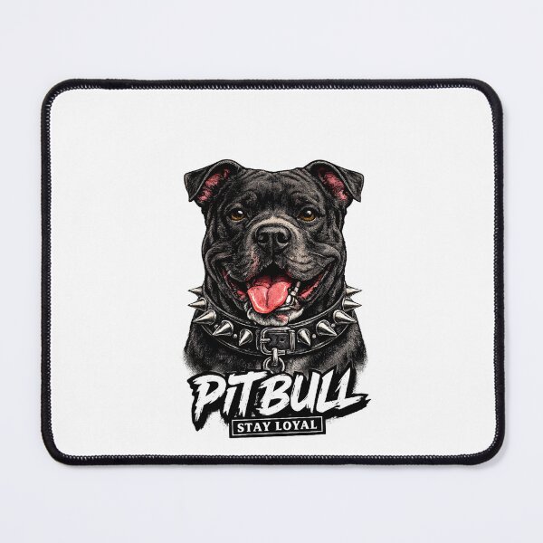Item preview, Tough Pitbull portrait designed and sold by NativeGraffix.